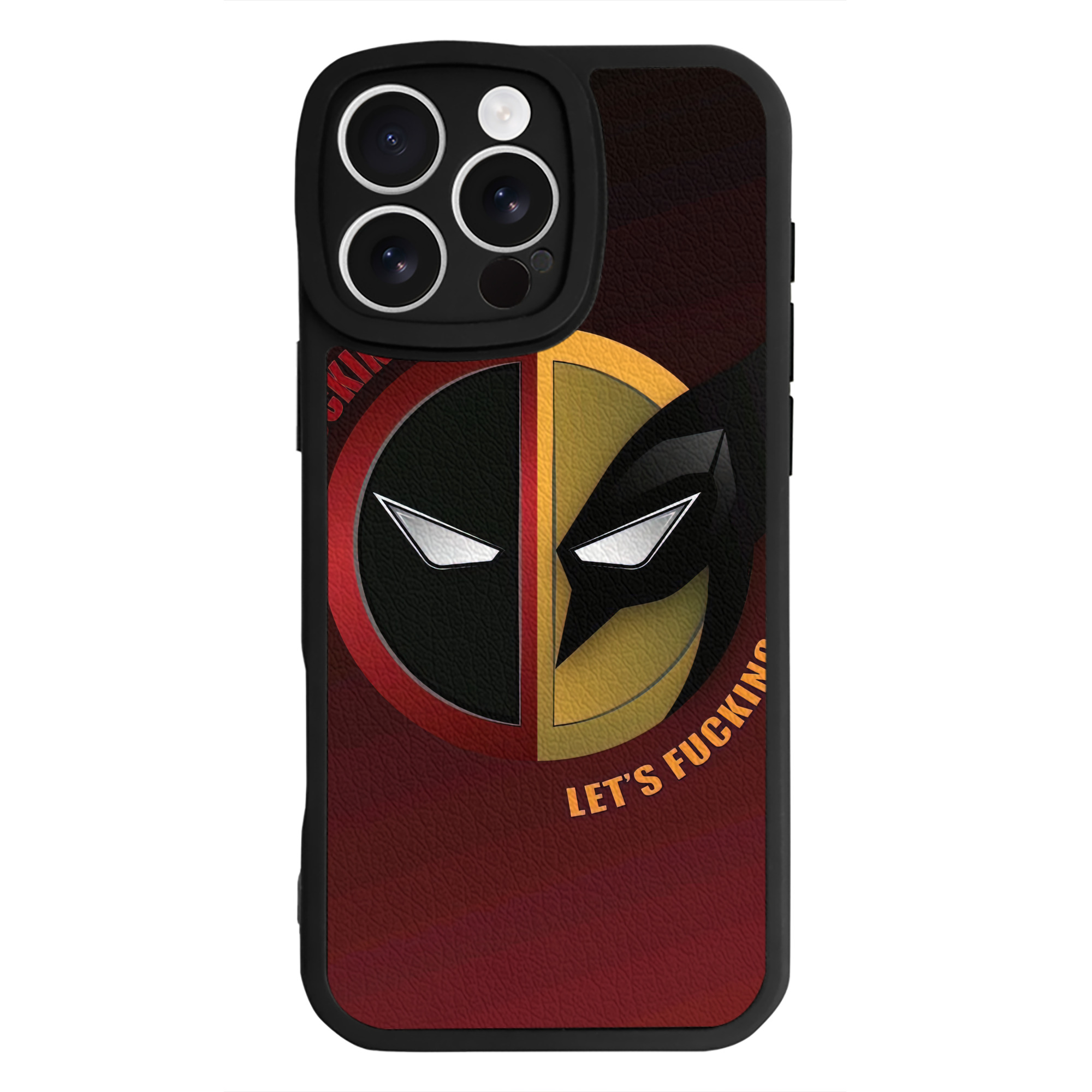 （画像用） Deadpool デッドプール 【iPhone 16シリーズ対応】シリコンスマホケース（レザー調） 材質：シリコン